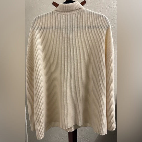 NEW Reformation Fantino Cashmere Collared Cardigan In Gossamer Size XL - Picture 10 of 17